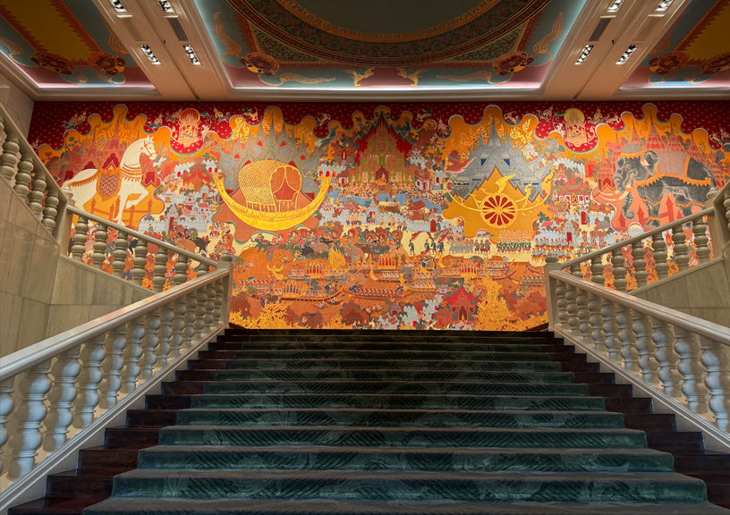 thai Silk Mural 